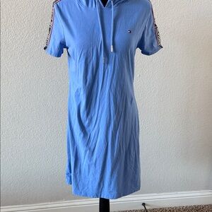Tommy Hilfiger Light Blue Hoodie Dress